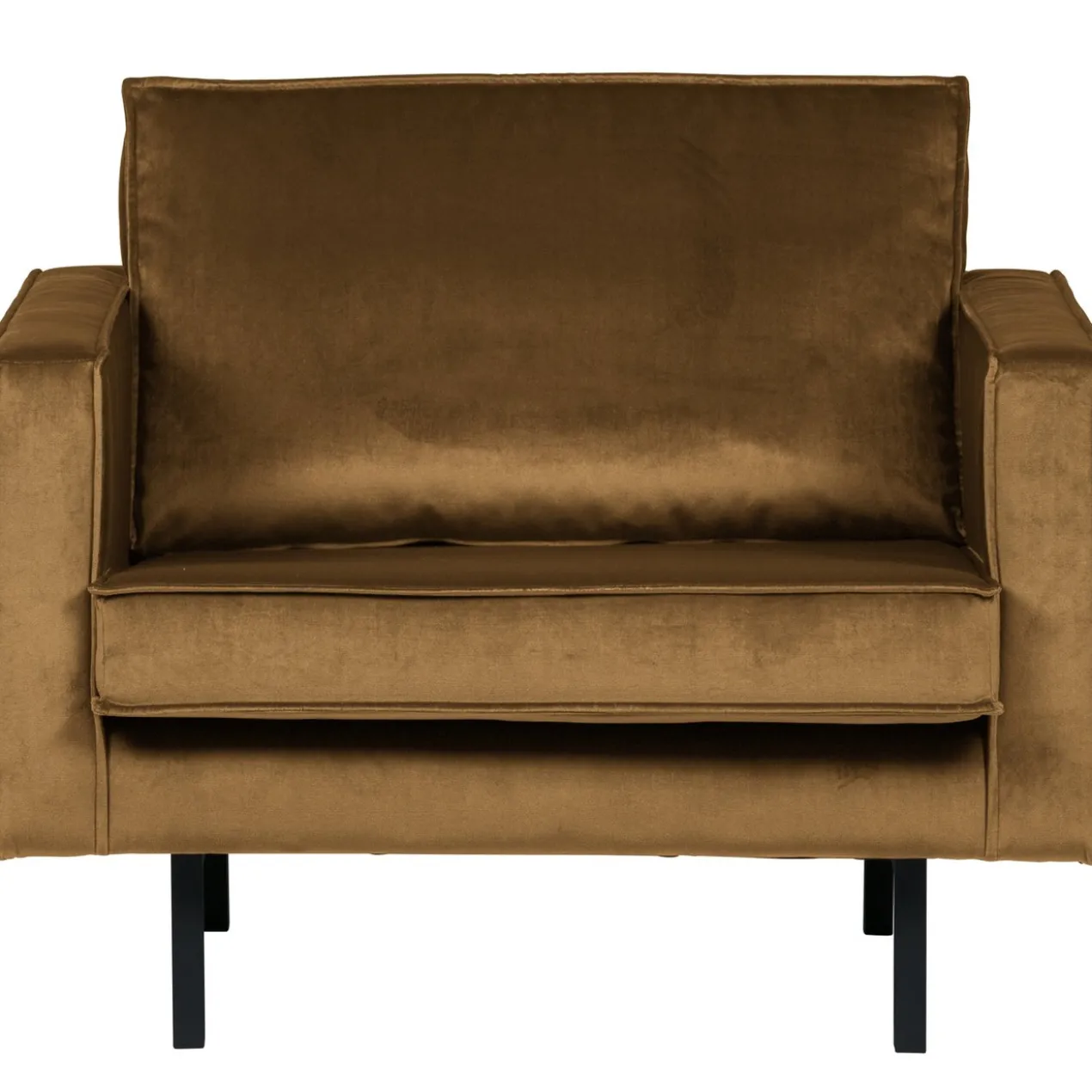 Rodeo fauteuil velvet honinggeel