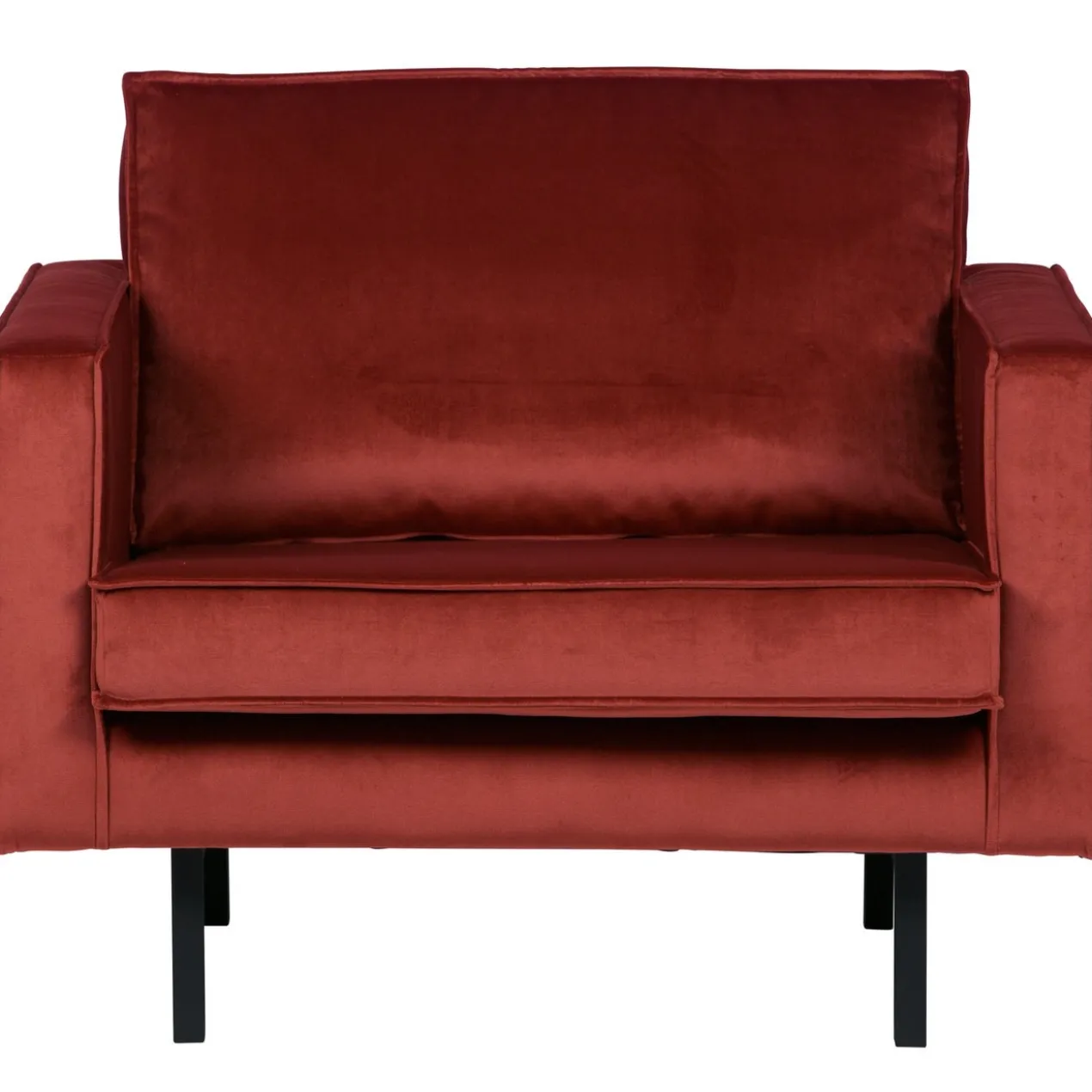 Rodeo fauteuil velvet kastanjebruin