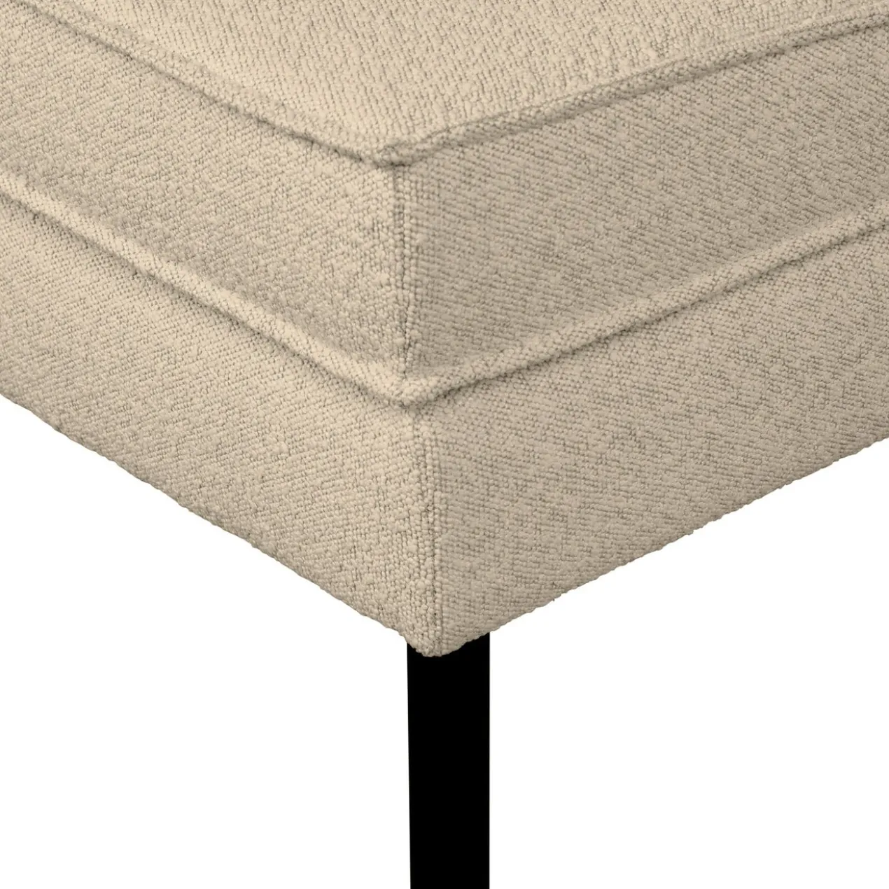 Rodeo hocker op poten boucle beige