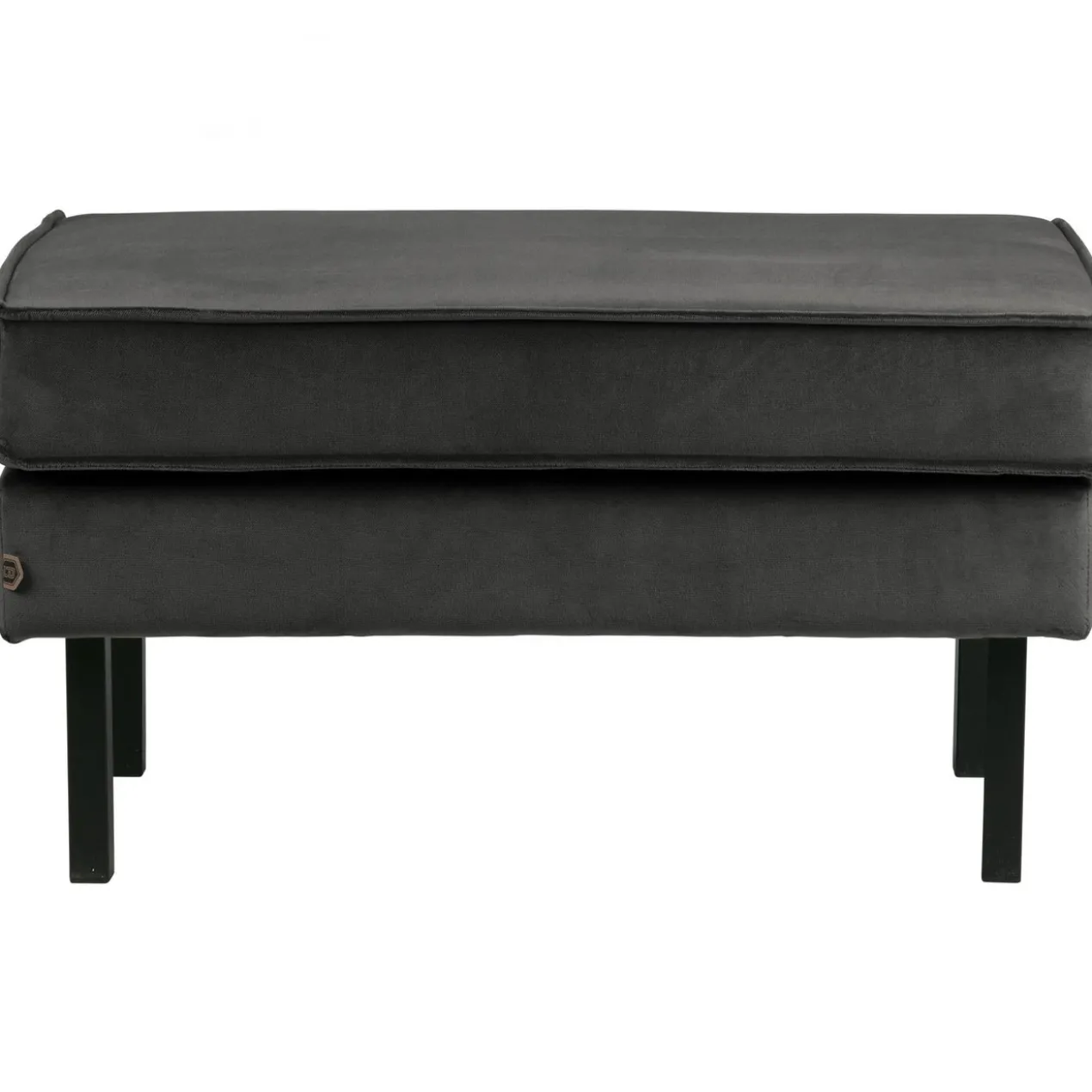 Rodeo hocker op poten velvet antraciet