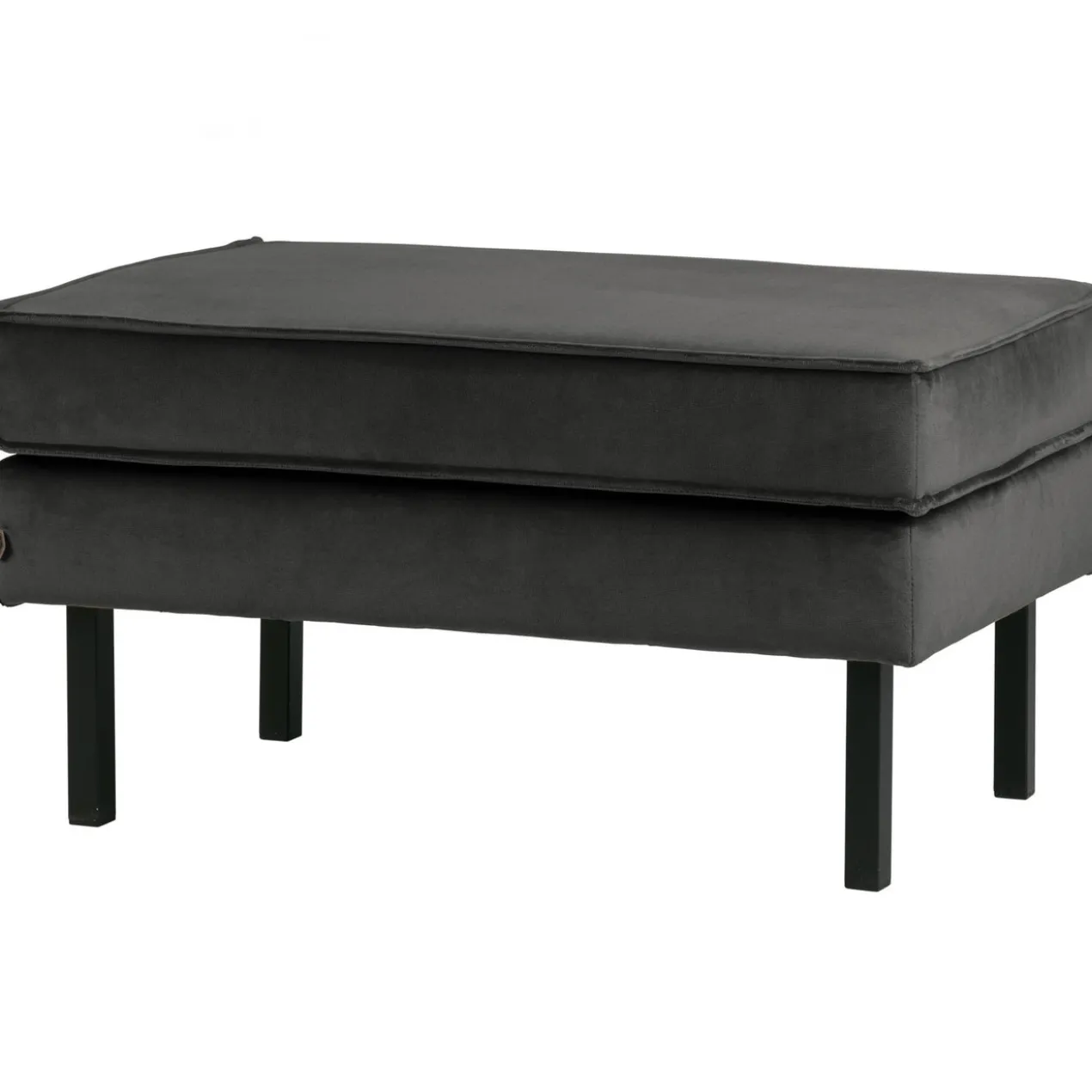 Rodeo hocker op poten velvet antraciet