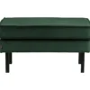 Rodeo hocker op poten velvet bosgroen