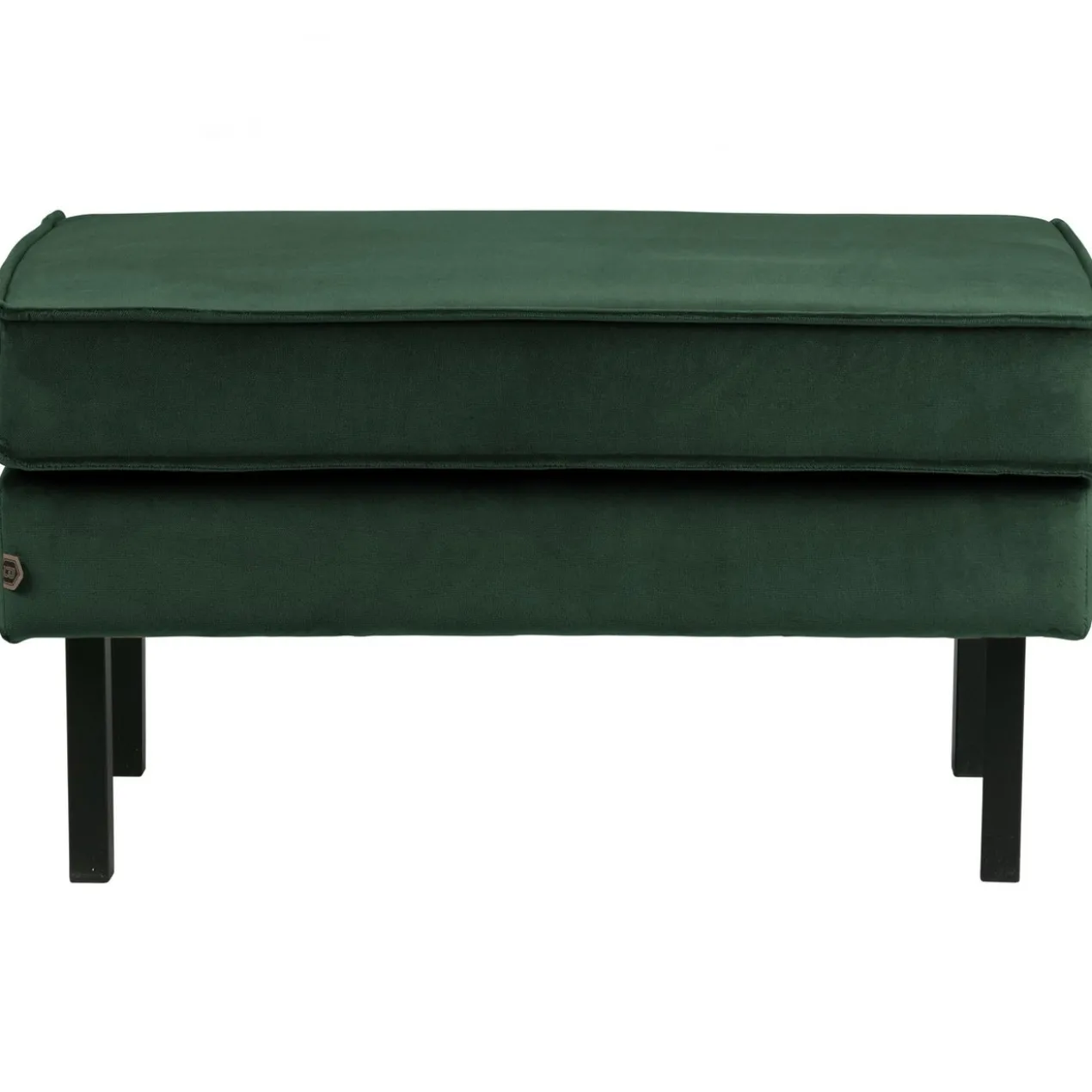Rodeo hocker op poten velvet bosgroen