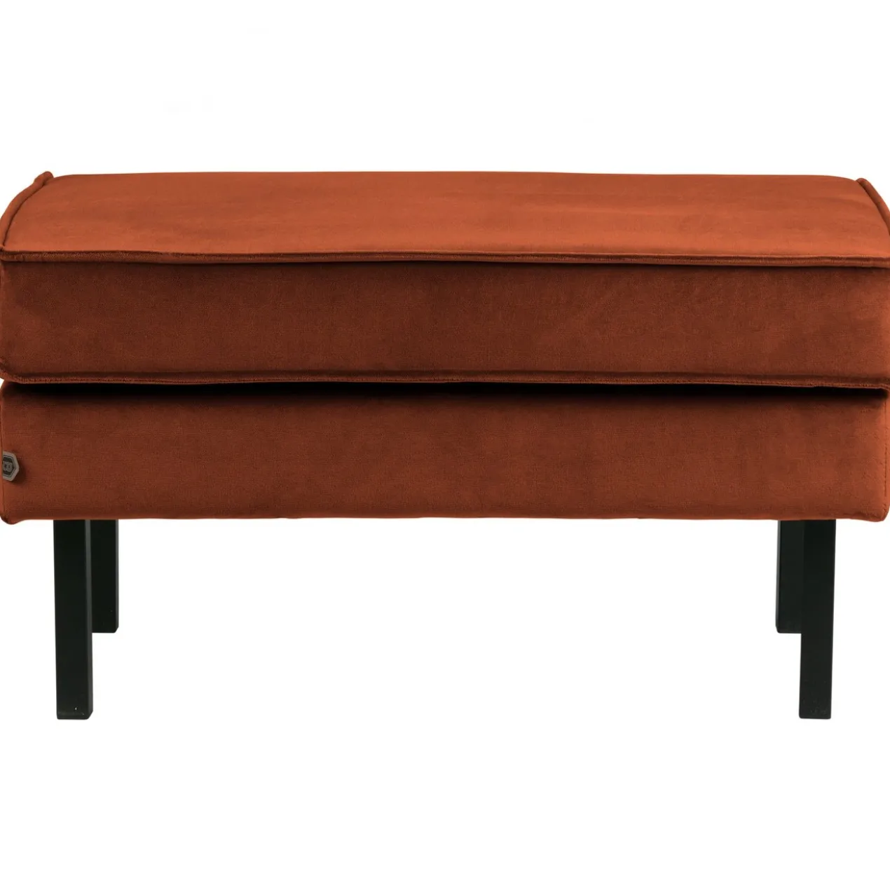 Rodeo hocker op poten velvet roest