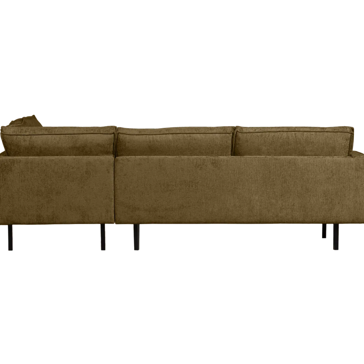 Rodeo hoekbank rechts structure velvet brass
