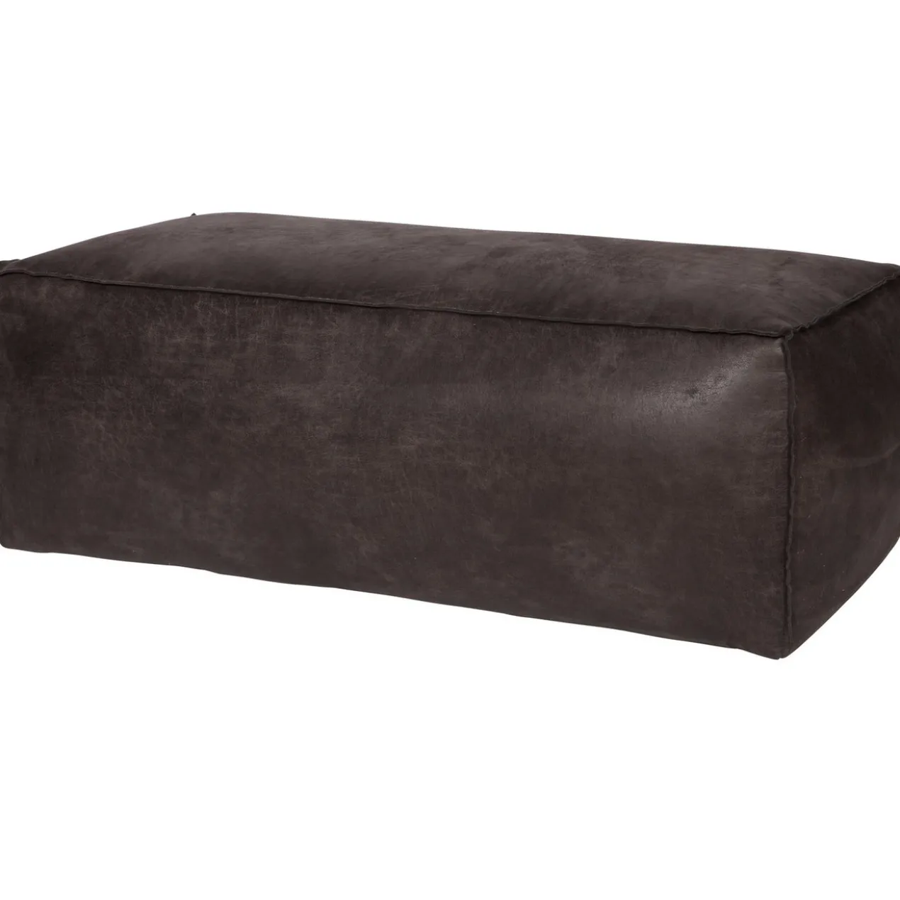Rodeo poef 43x120x60 ecoleer zwart