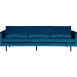 Rodeo 3-zits bank velvet blauw