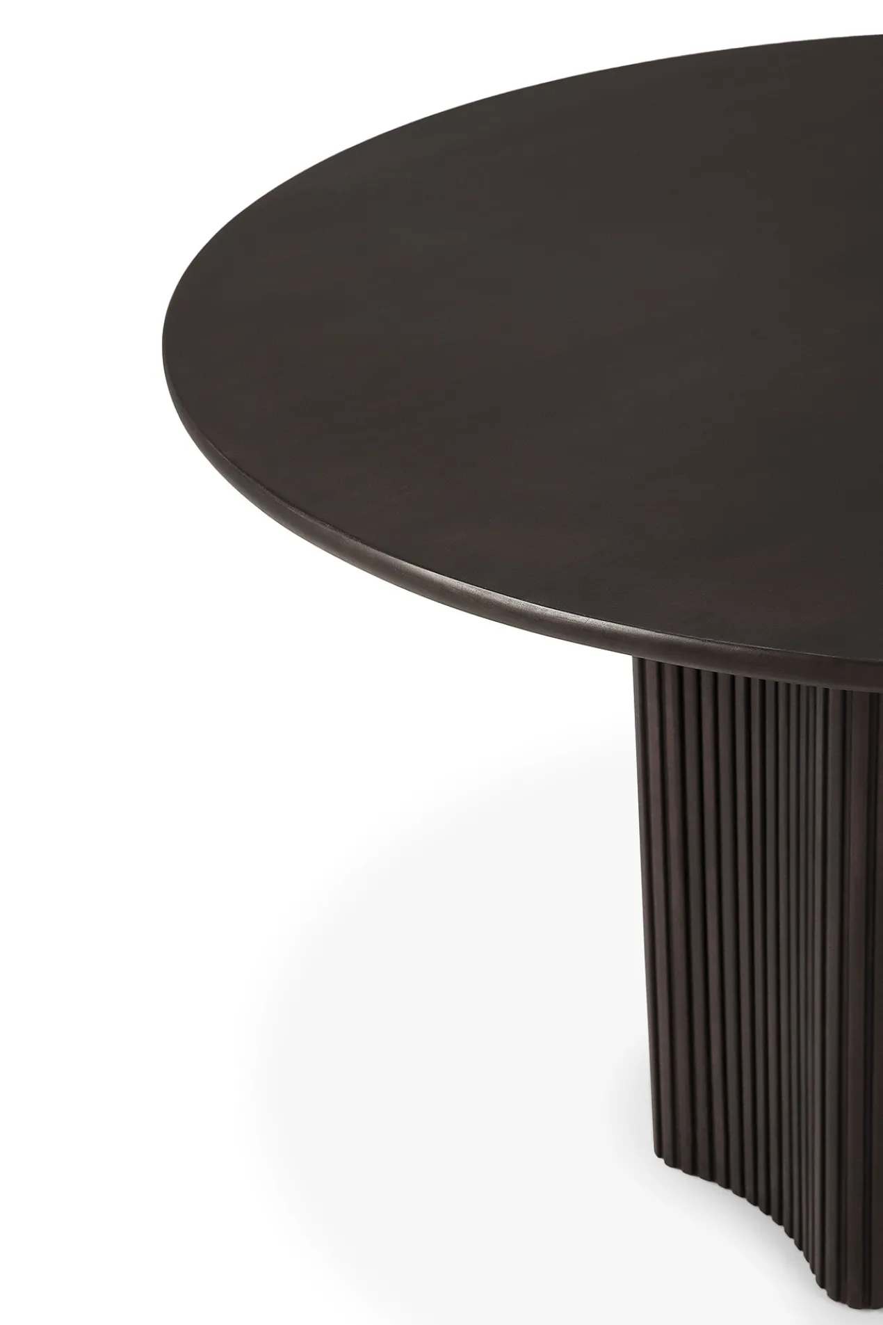 Roller Max eettafel 150 rond - donker mahonie