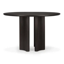 Roller Max eettafel 150 rond - donker mahonie