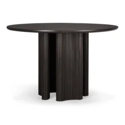 Roller Max eettafel 150 rond - donker mahonie