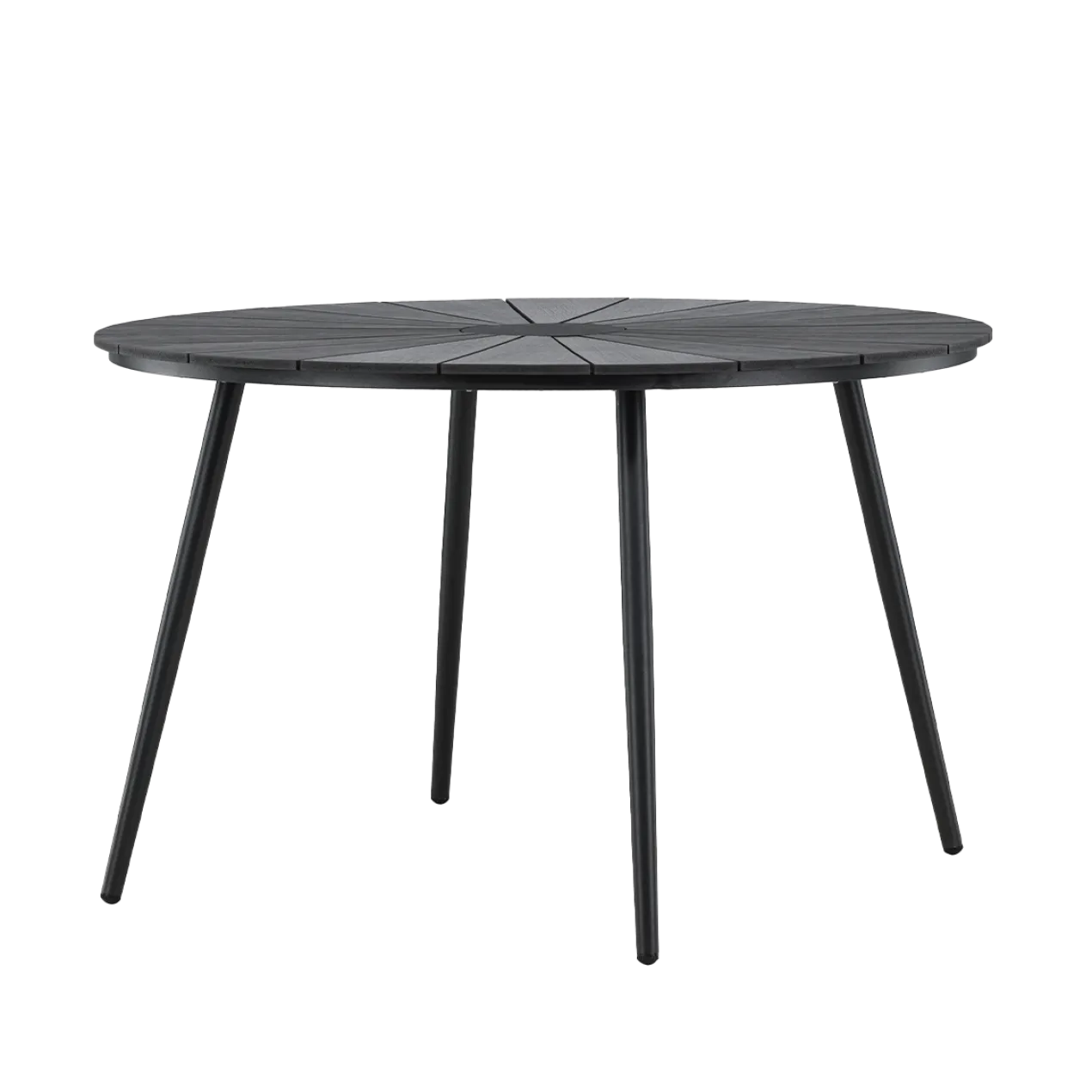 Ronde tuintafel Denzel Zwart