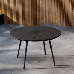 Ronde tuintafel Denzel Zwart