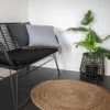 Rond vloerkleed Milou naturel Ø90 cm