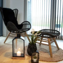 Rond vloerkleed Milou naturel Ø120 cm