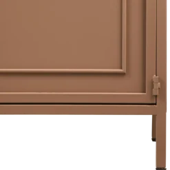 Ronja vitrinekast xl metaal military brown