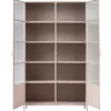 Ronja vitrinekast xl metaal soft pink
