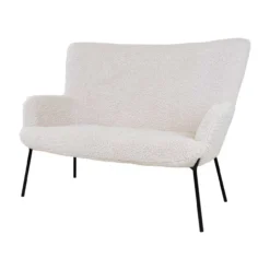 Rosemarie schapenvacht bank - 2 zits - Wit Wit