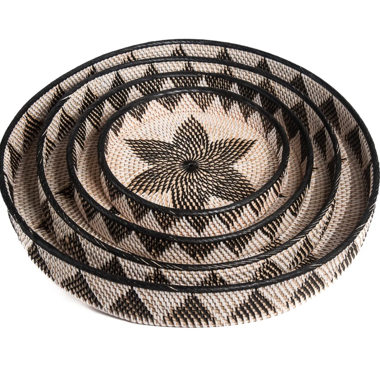 Rotan dienblad Baki Ø50cm