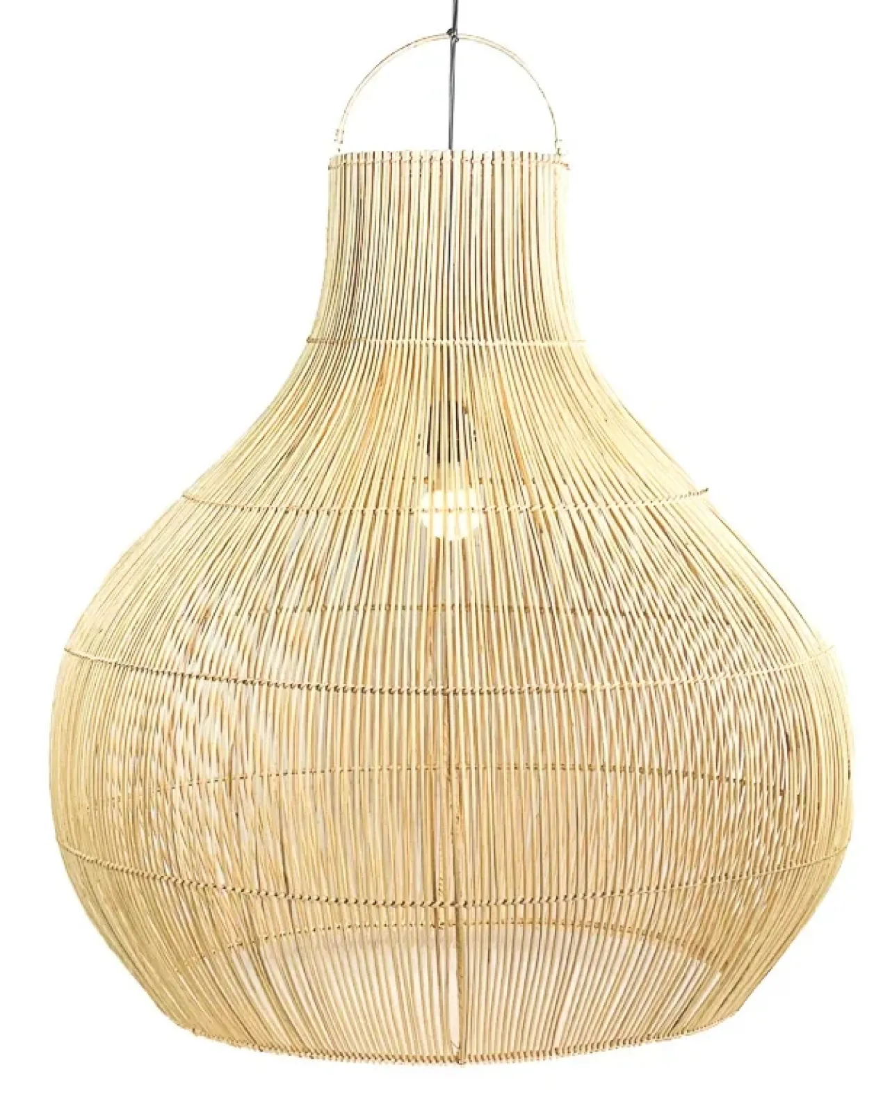 Rotan hanglamp Bandung XXL rustiek