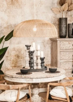 Rotan hanglamp Datang XL natural
