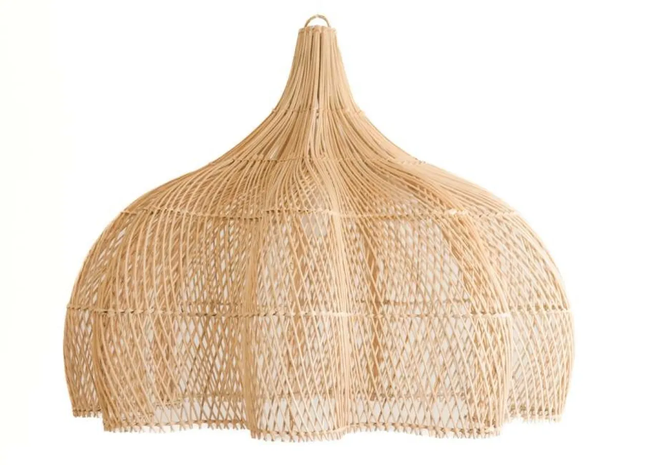 Rotan hanglamp Tiram XL natural