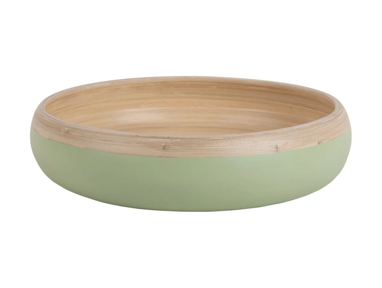 Salad bowl Puro sphere bamboo soft green