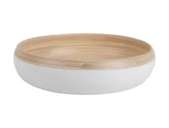 Salad bowl Puro sphere bamboo white