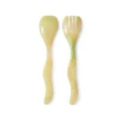 Saladebestek mist green - set van 2