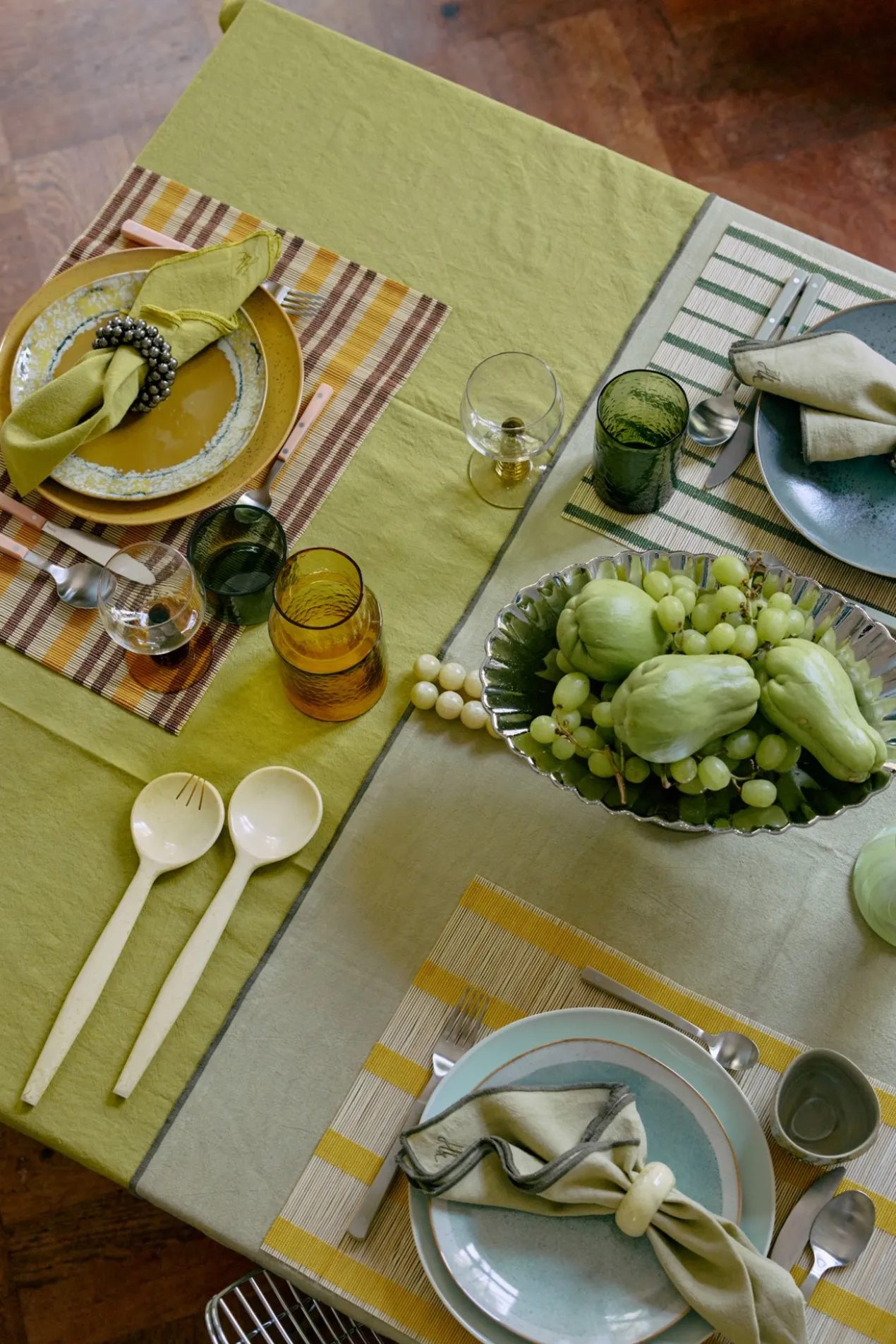 Saladebestek vanilla - set van 2
