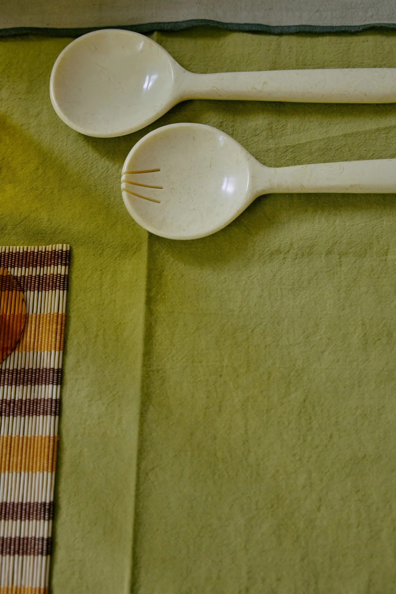 Saladebestek vanilla - set van 2