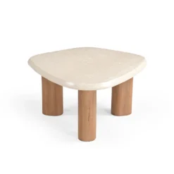 Salontafel Amara naturel botticino marmer 84 cm