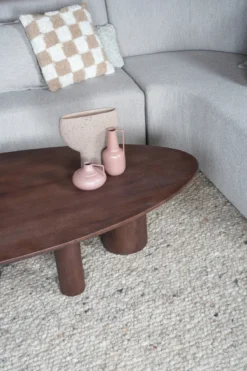 Salontafel Amir 140 x 80 cm - Espresso Mangohout