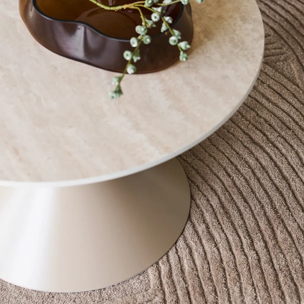 Salontafel Anisa beige Ø70 cm