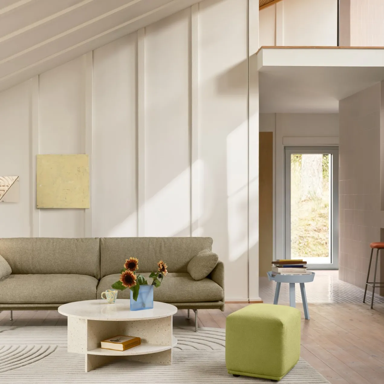 Salontafel Around small light blue
