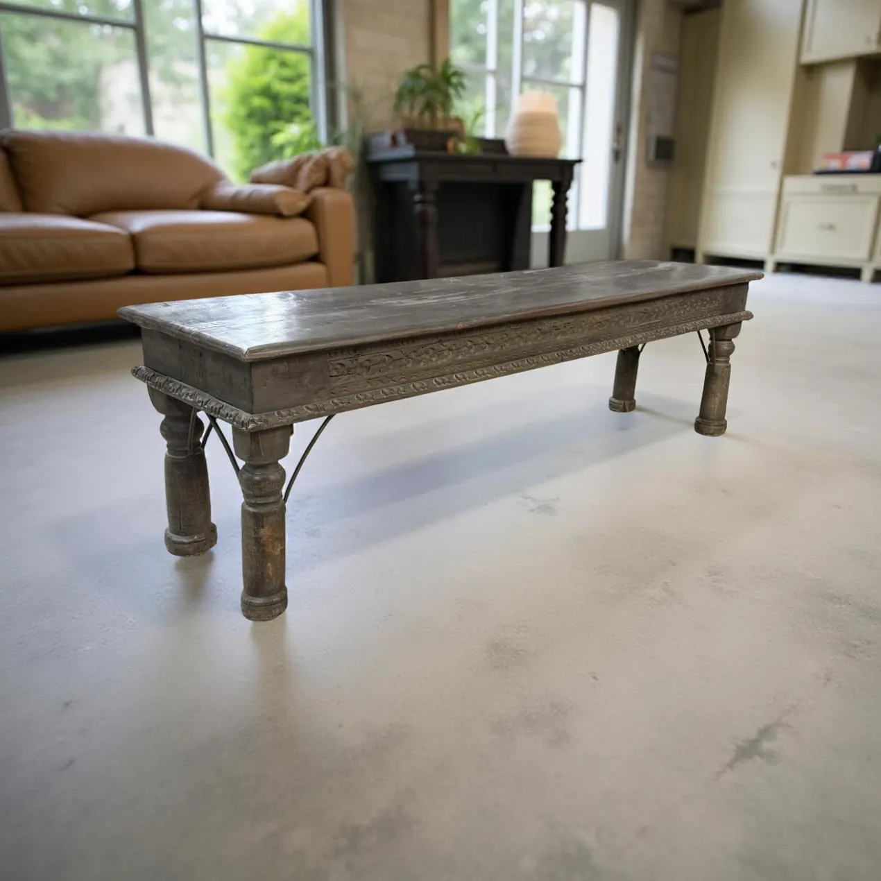 Salontafel/bank grijs uniek