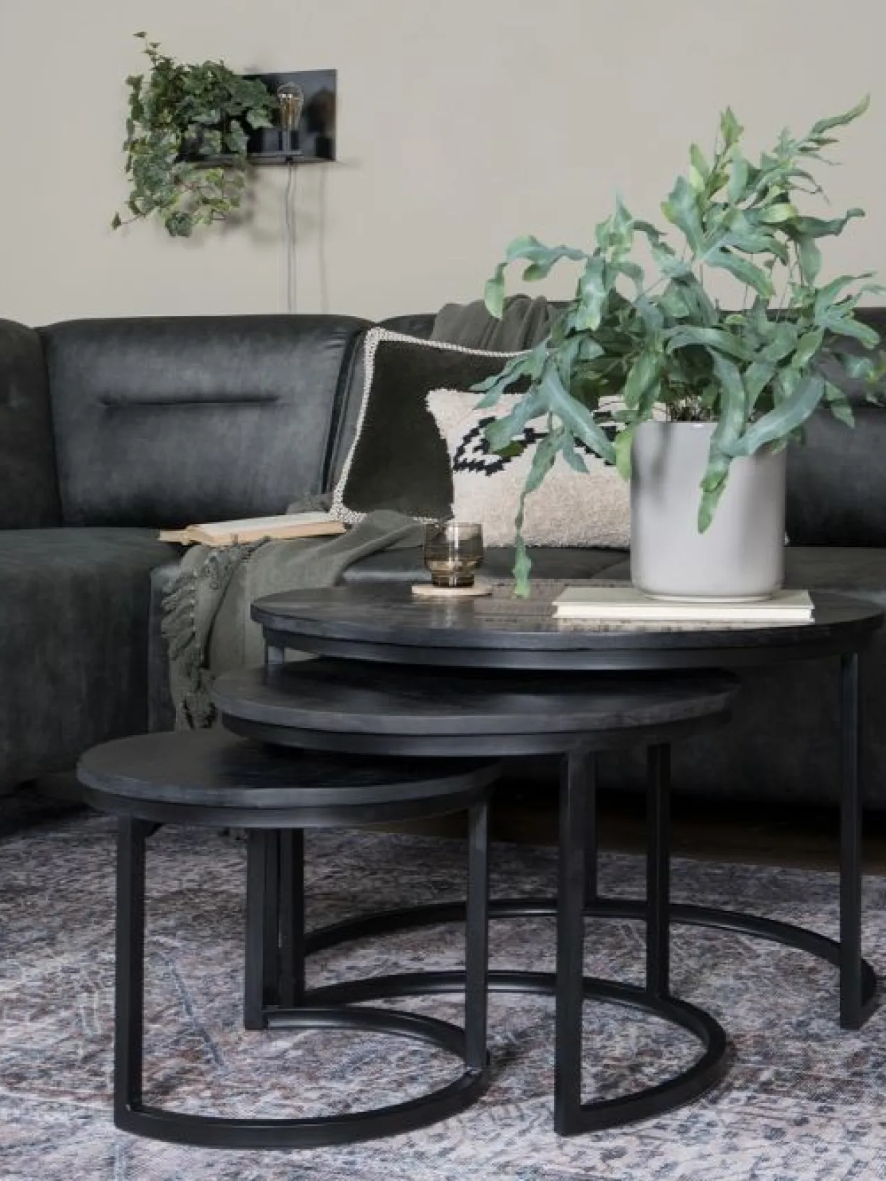 Salontafel Bart Zwart - Set 2