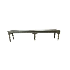 Salontafel blauw met 6 poten uniek
