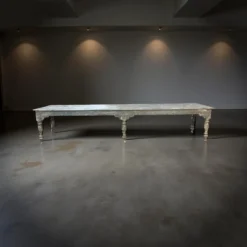 Salontafel blauw met 6 poten uniek