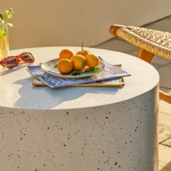 Salontafel Boan gebroken wit Ø70 cm