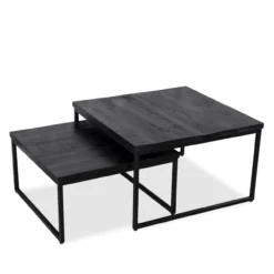 Salontafel Bram zwart - set van 2