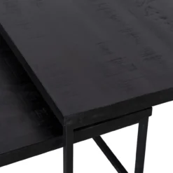 Salontafel Bram zwart - set van 2