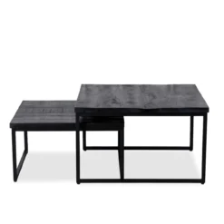 Salontafel Bram zwart - set van 2