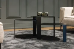 Salontafel Cascado Ø50 brons - set van 3