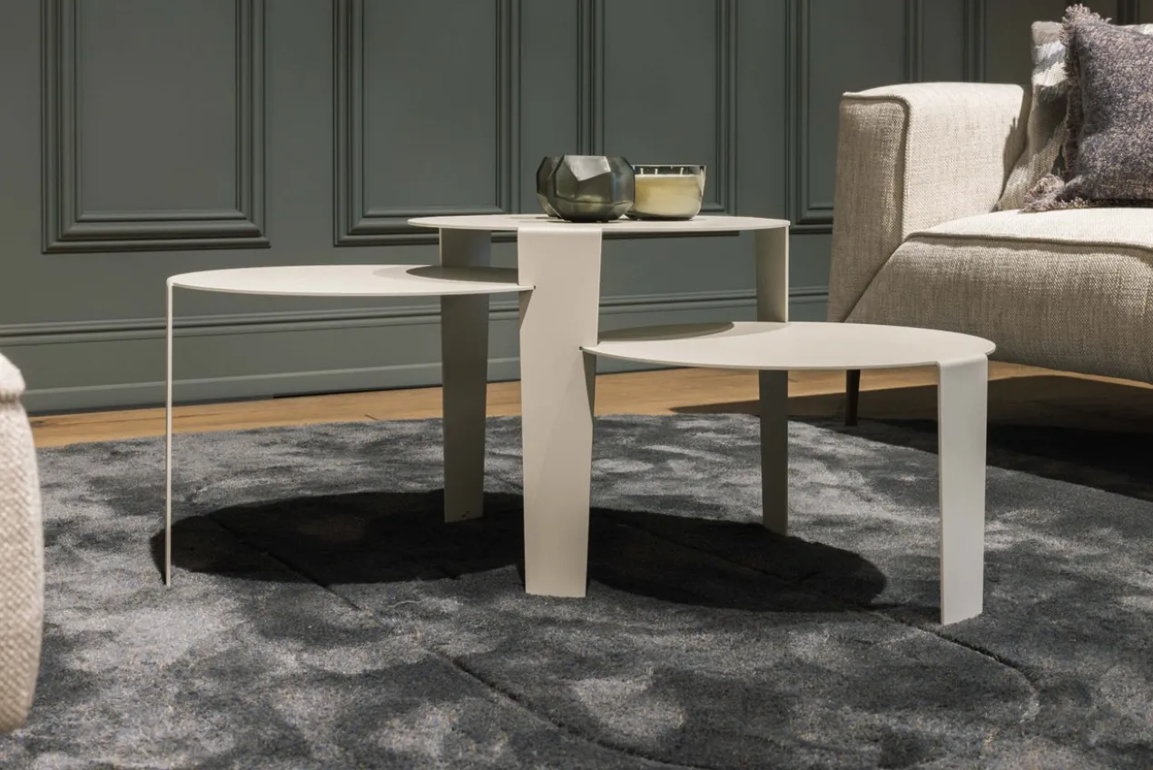 Salontafel Cascado Ø50 brons - set van 3