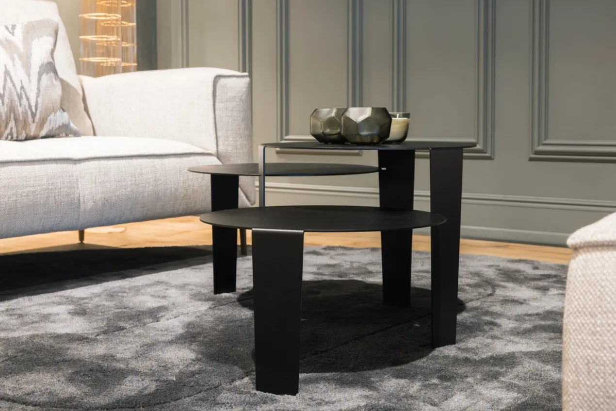 Salontafel Cascado Ø50 brons - set van 3