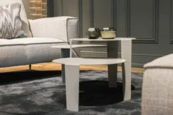 Salontafel Cascado Ø50 grijs - set van 3