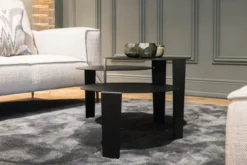 Salontafel Cascado Ø50 zwart - set van 3