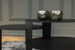 Salontafel Cascado Ø50 zwart - set van 3