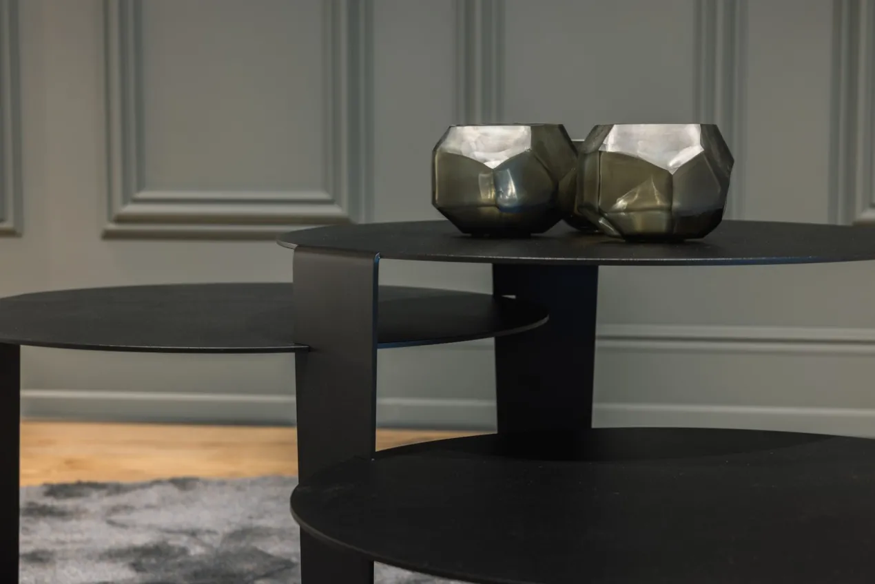 Salontafel Cascado Ø50 zwart - set van 3