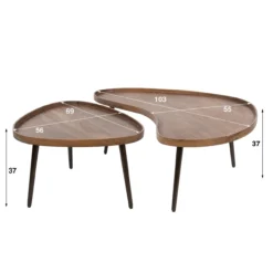 Salontafel De Bokke Organisch - set van 2